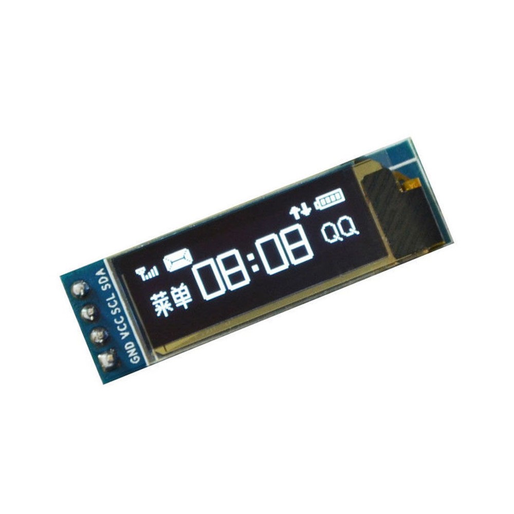 IIC I2C 0.91″128×32 White OLED LCD Display Module 3.3v 5v FOR AVR STM32 Arduino