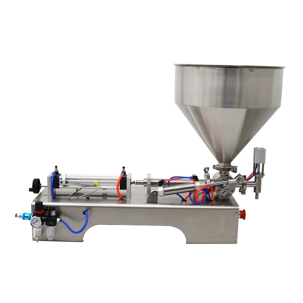 Paste Liquid Filling Machine 10-100ml Single Nozzle Pneumatic Piston Filler 110V