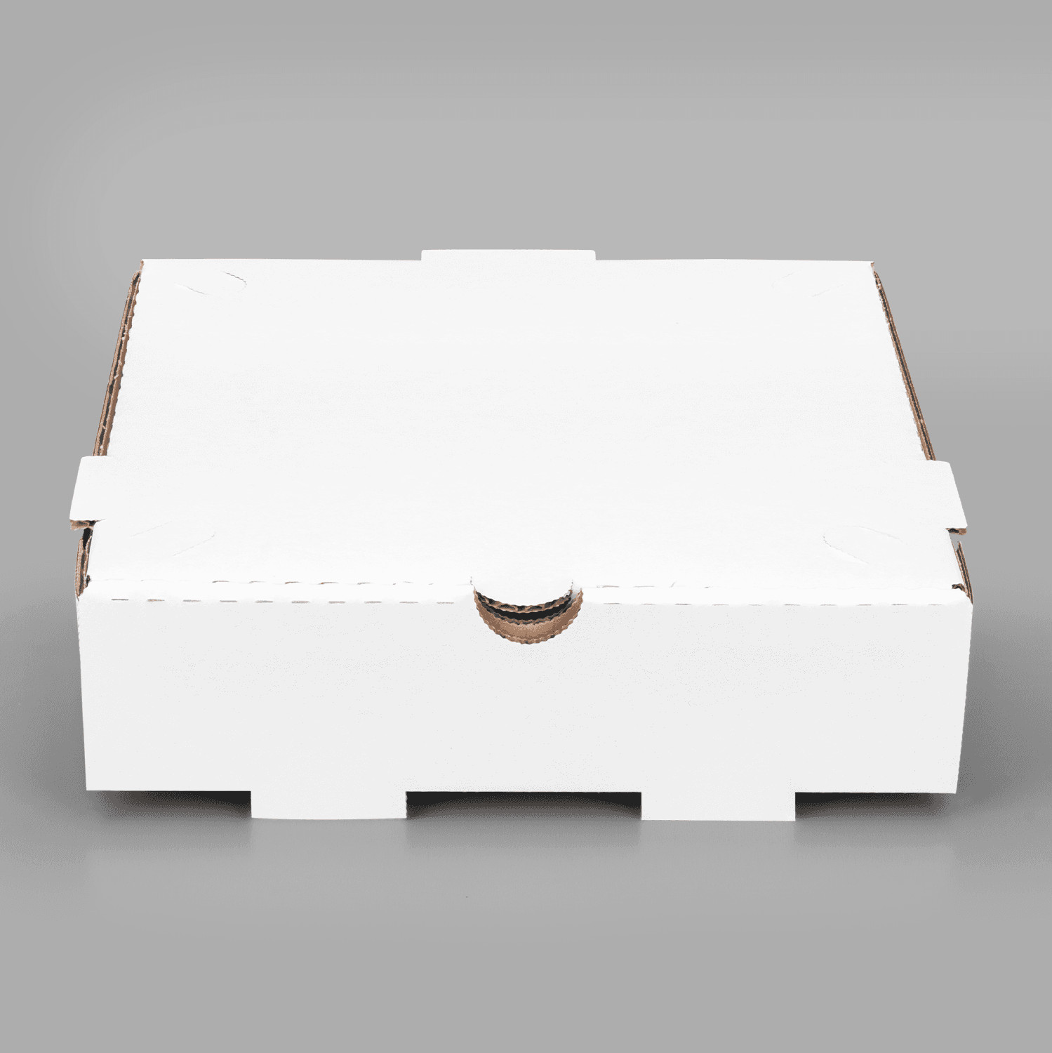 Karat Corrugated Pizza Box, 8”x8”x2”, White – 50 pcs, FP-PBF08W