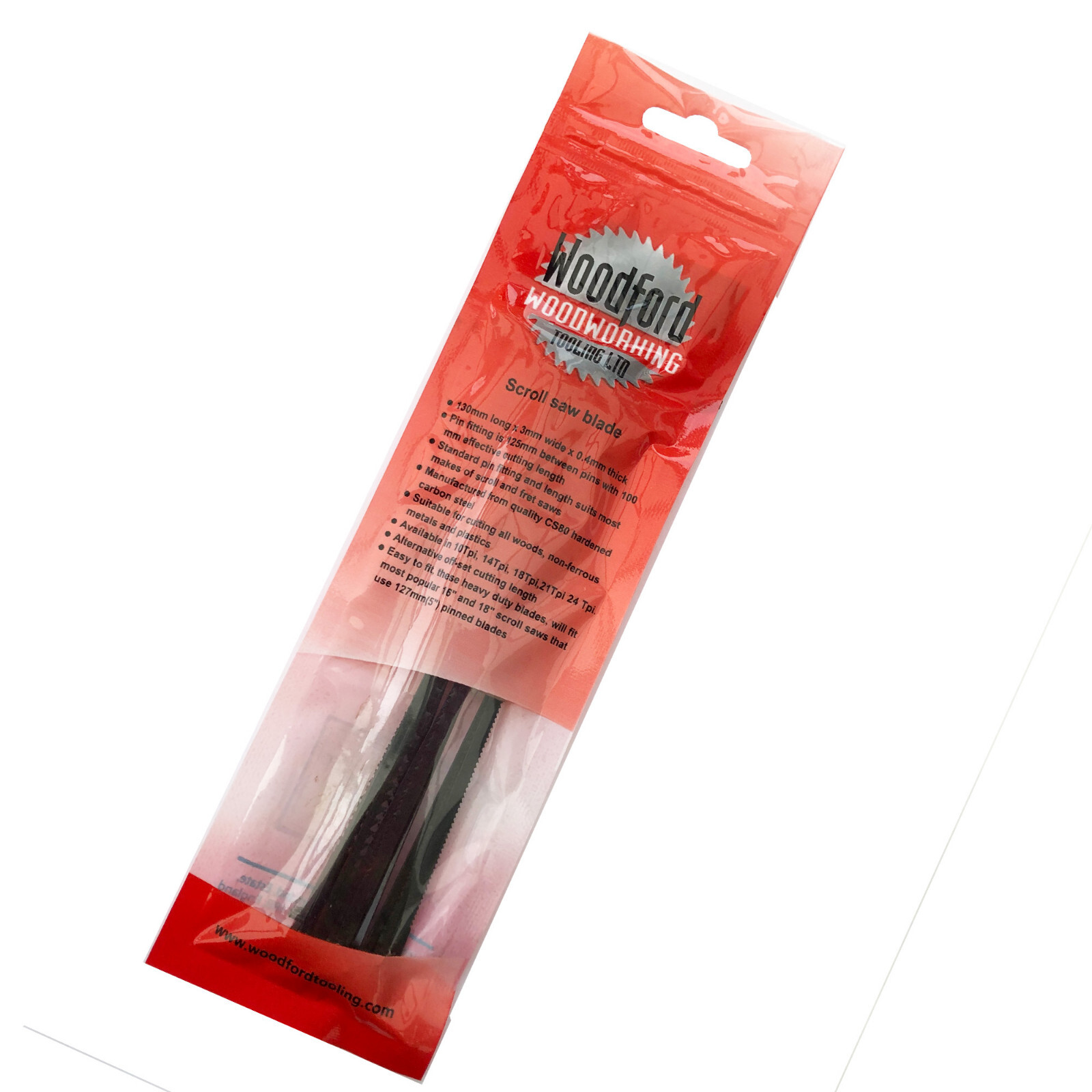 BILT HARD 16-inch Scroll Saw Blades Pinned End 14 TPI Pack of 20