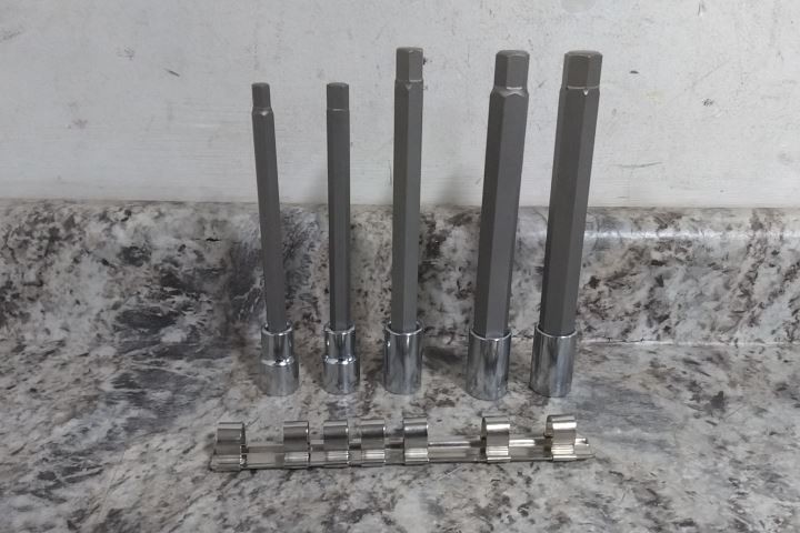 SK Professional Tools 41255 5 Pc 5/16 to 5/8 In Tip Size SAE Socket Bit Set