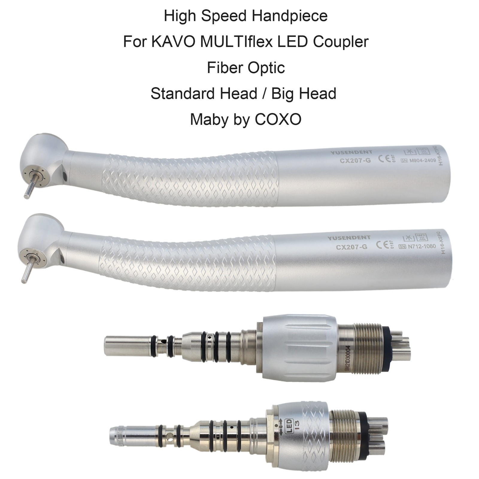 COXO Dental Fiber Optic High Speed Handpiece For KaVo MULTIflex Coupler 4 6 Hole