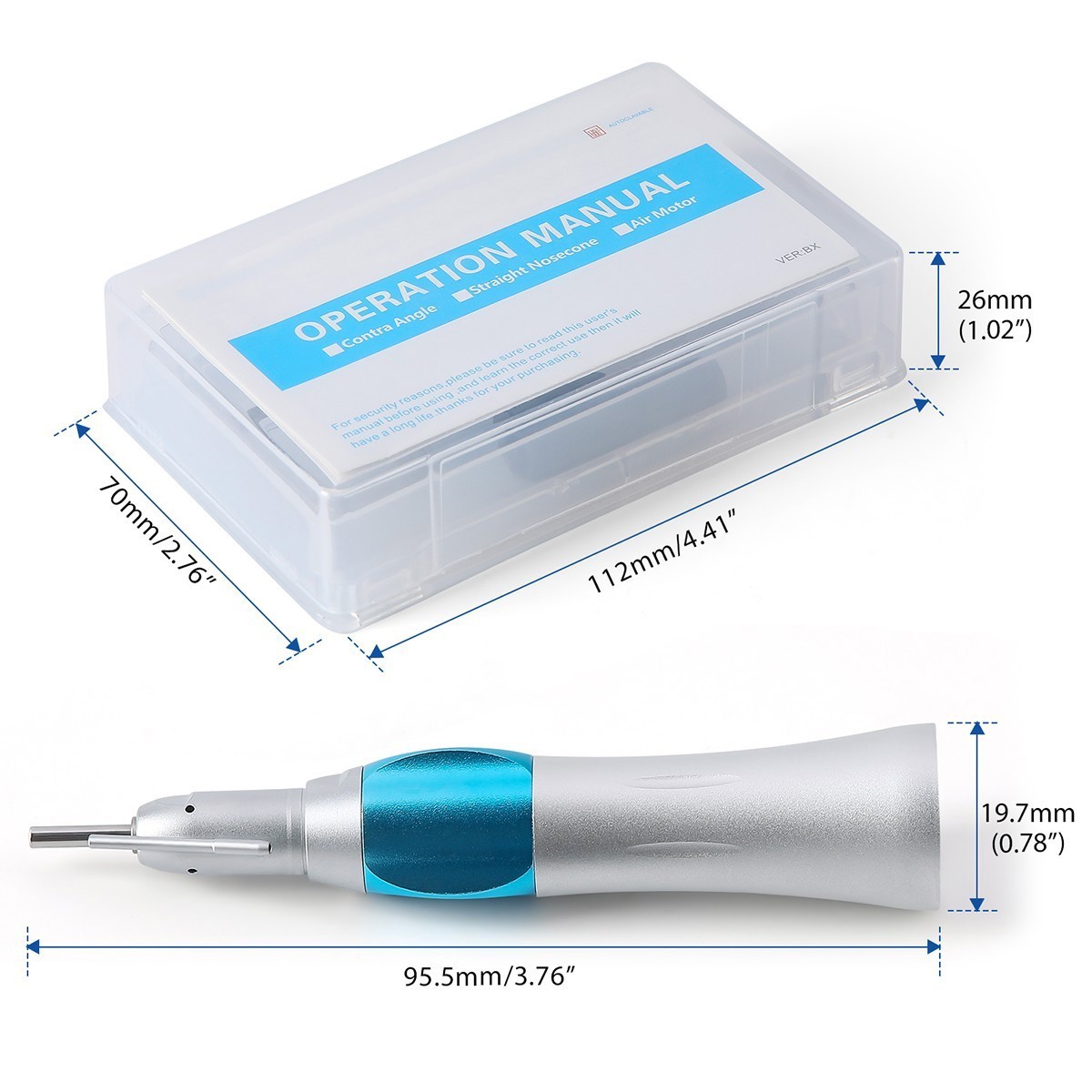 1:1 Surgical Straight Handpiece With External water spray