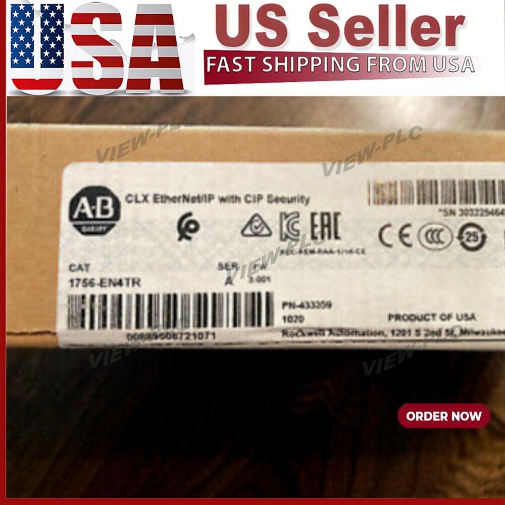 New Sealed 1756-EN4TR ControlLogix Dual Port EtherNet I756EN4TR AB US Free Tax