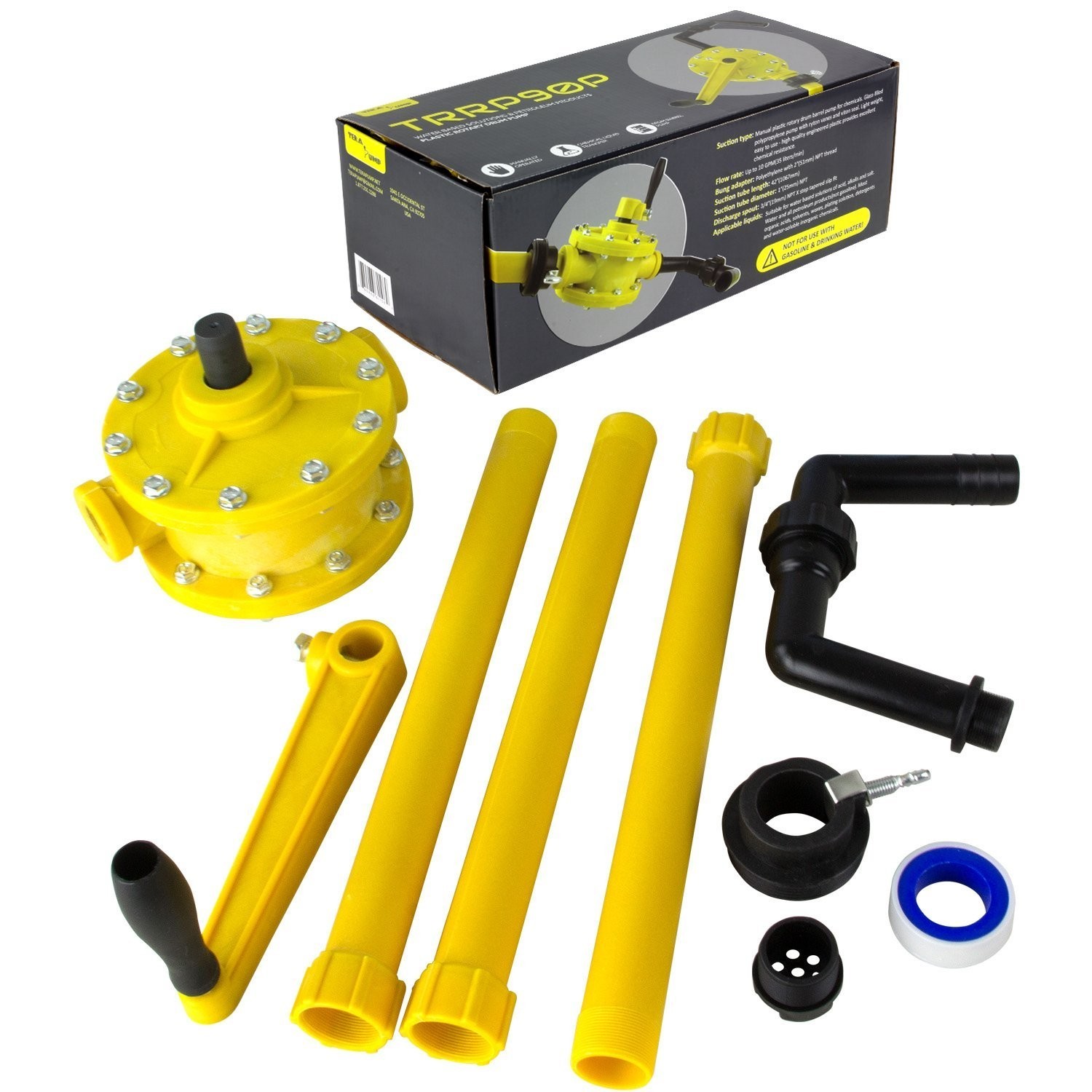 TERA PUMP TRRP90P Plastic Rotary Drum Barrel Pump