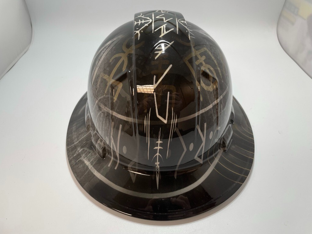 New Full Brim Hard Hat Custom Hydro Dipped Viking. Free Shipping