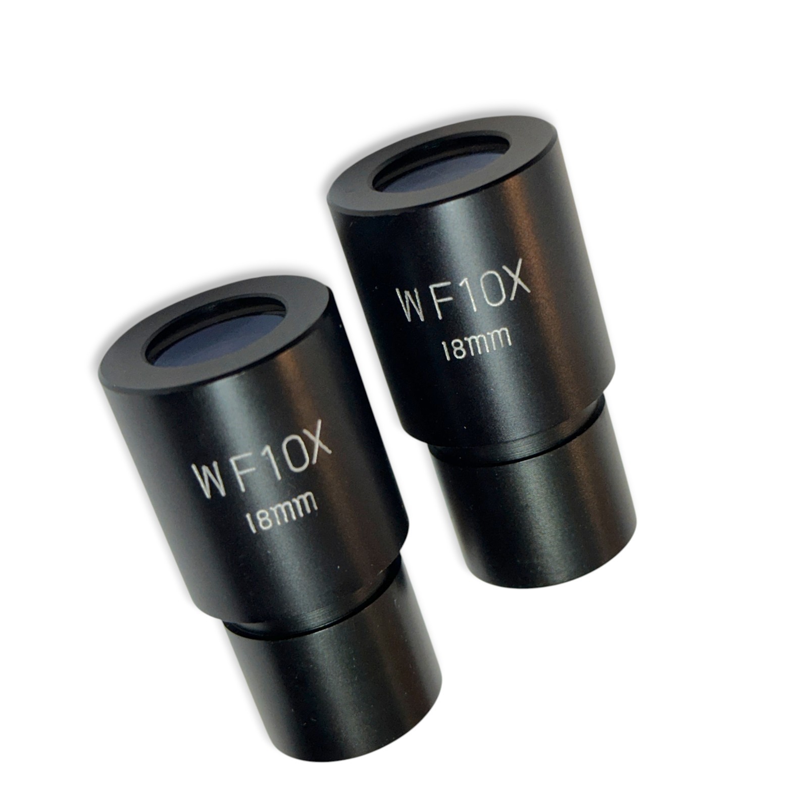 Pair of WF10X 18mm Wide Field Microscope Eyepieces Set