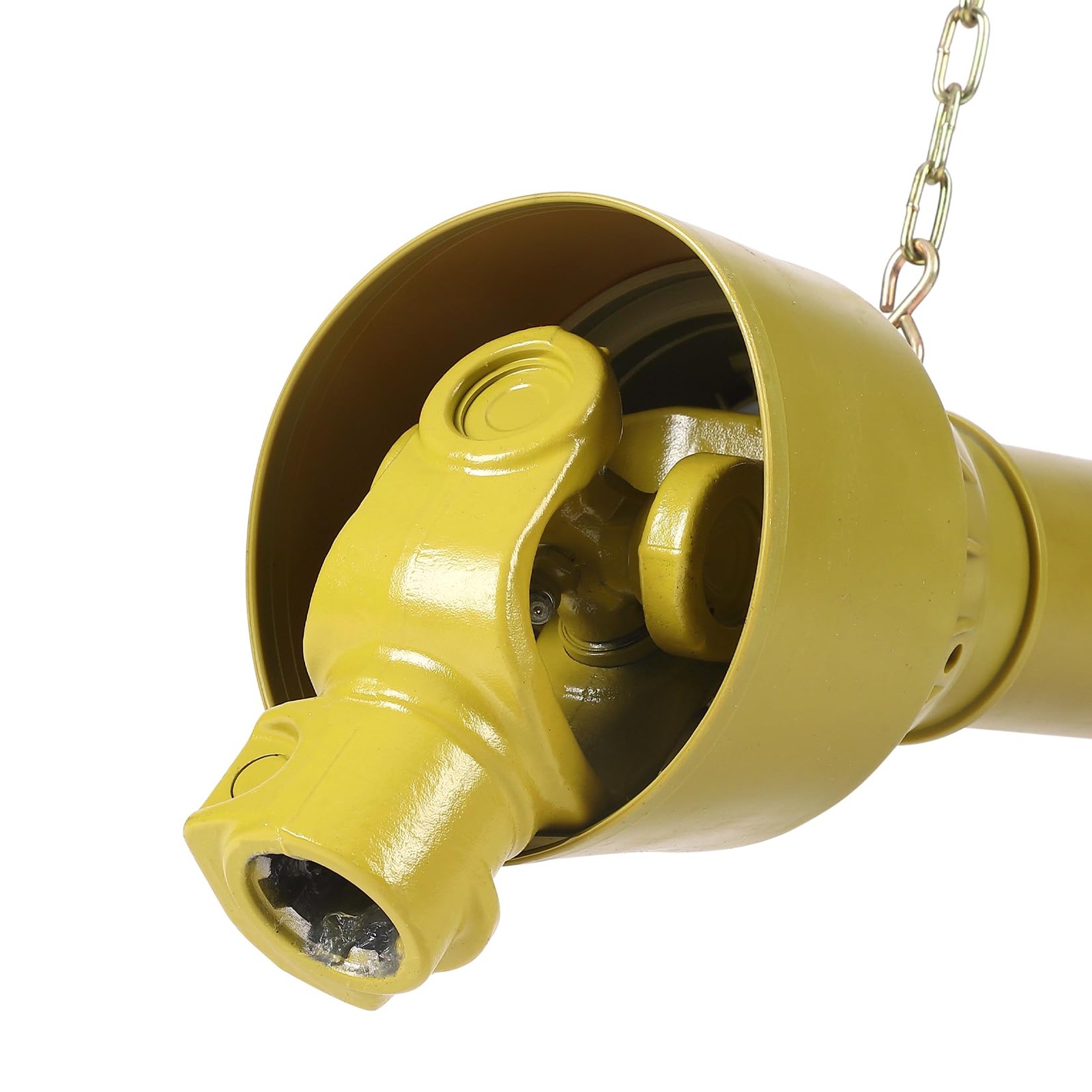 Heavy Duty Steel 43-61 IN Tractor PTO Shaft,1-3/8″ x6 Spline & Round End 540 RPM