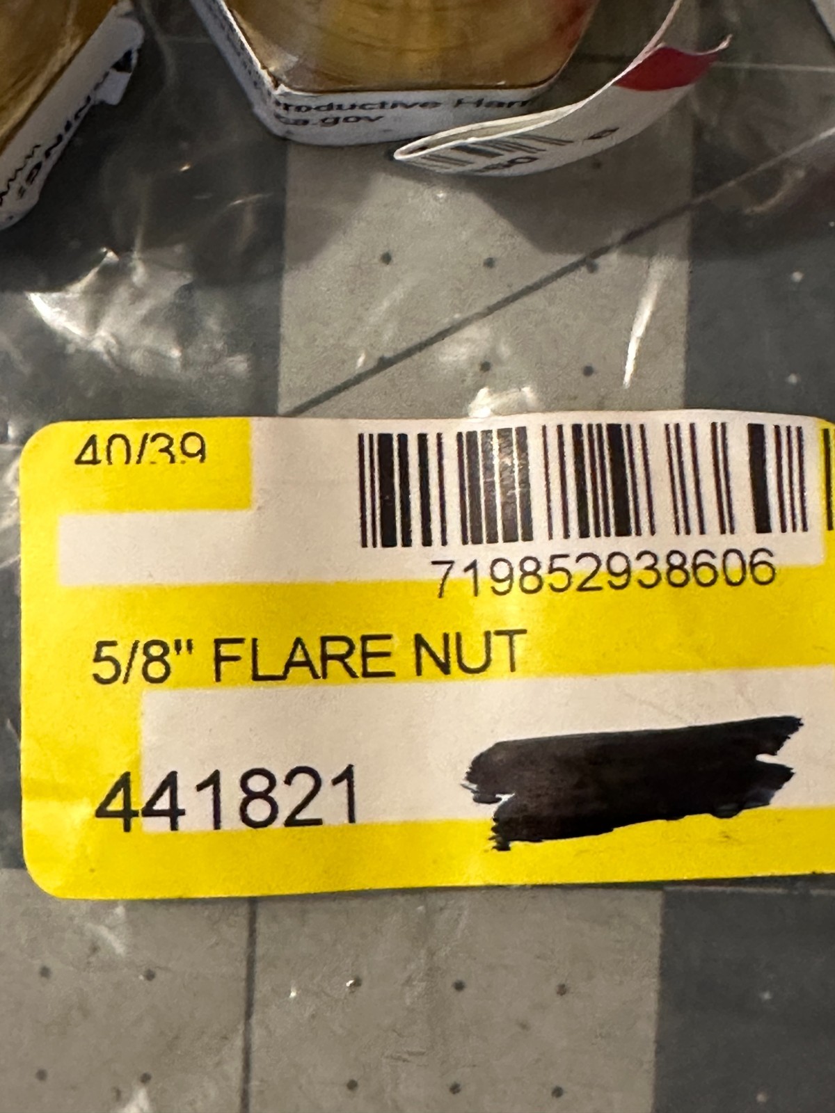 3-pack lot Anderson Metals 5/8″ Brass Short Nut 754014-10 45-degree Flare