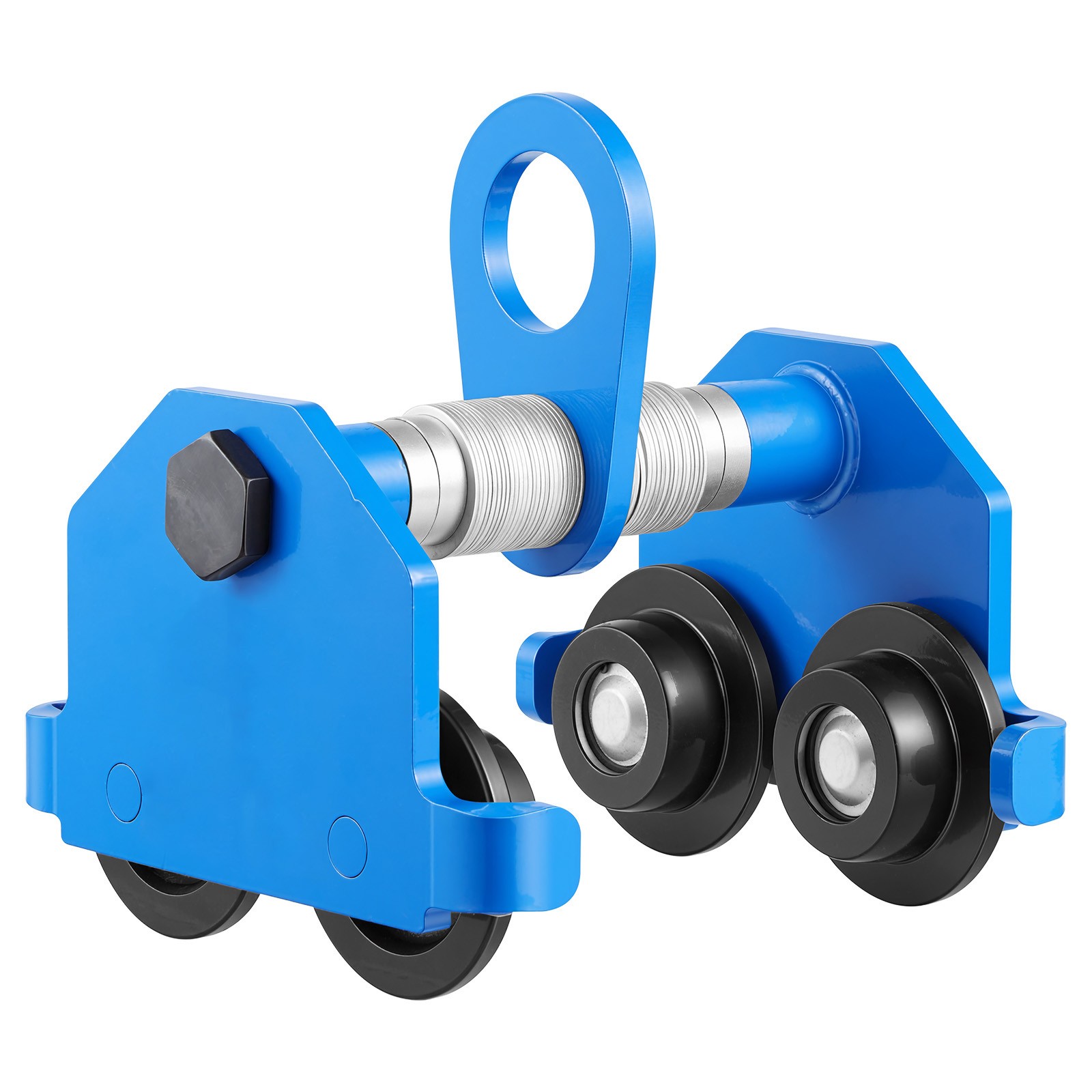 Uimoso Manual Push Beam Trolley, 2-Ton Capacity, Adjustable 2.4″-7″ Width