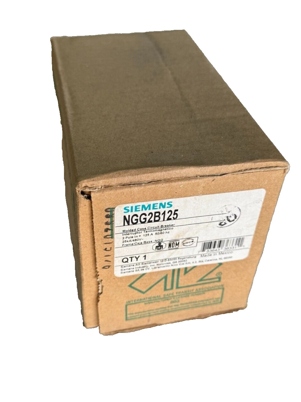 (1) NEW Siemens NGG2B125L / NGG2B125 2p 480v 125a Circuit Breaker NEW IN BOX