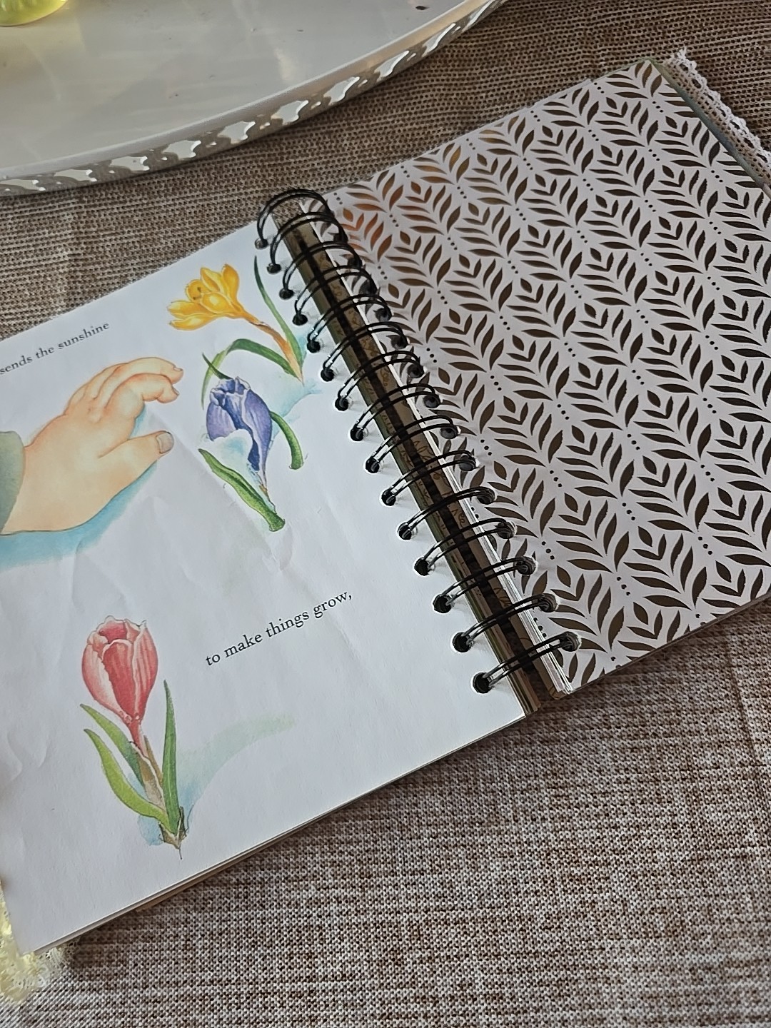 LGB About God Hardcover Junk Journal Wire Bound Scrapbook Vintage Upcycled Book