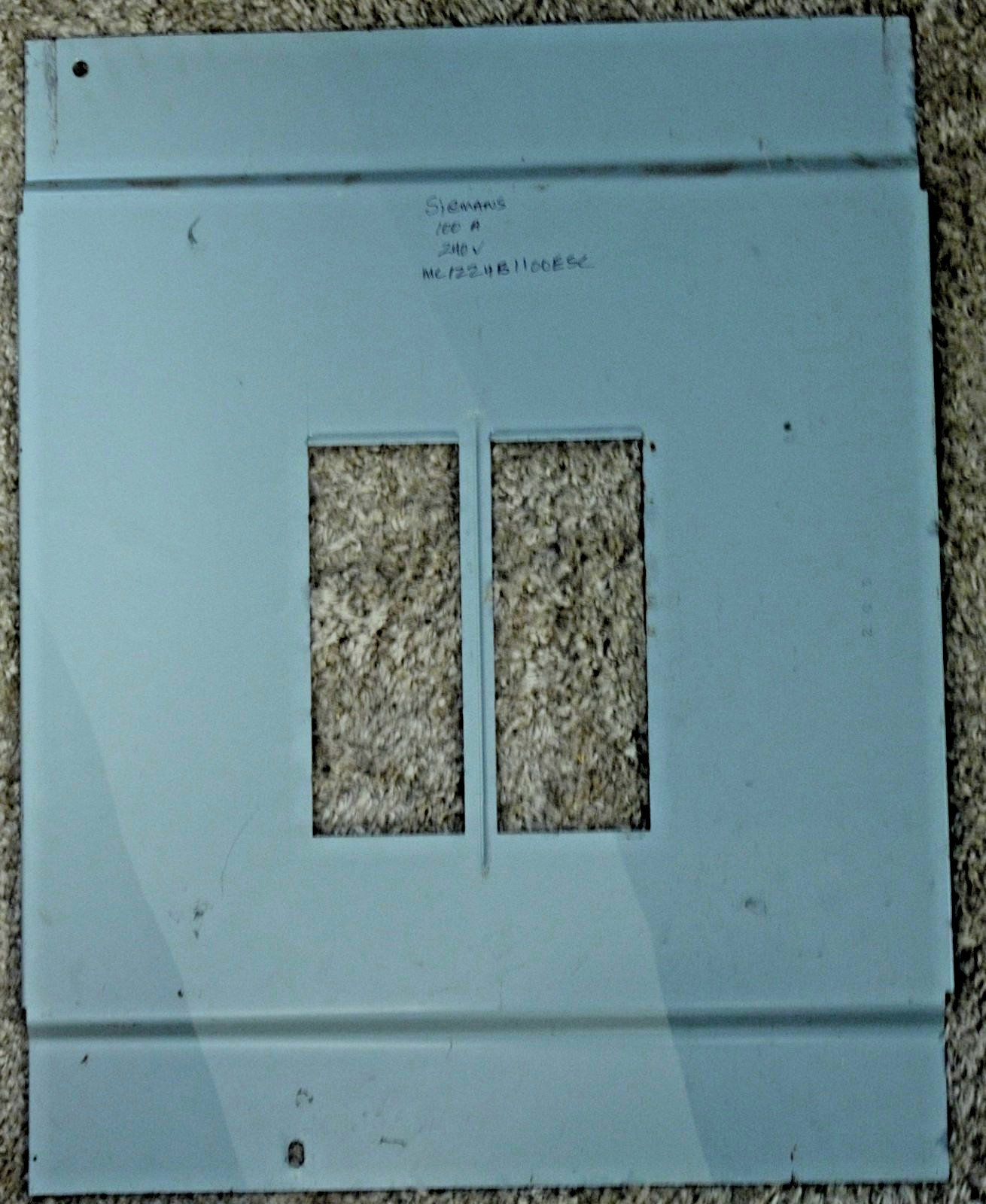 Siemans Dead Front, 100 Amps, MC1224B1100ESC Model, 14x 17 7/8, 12/24 spaces