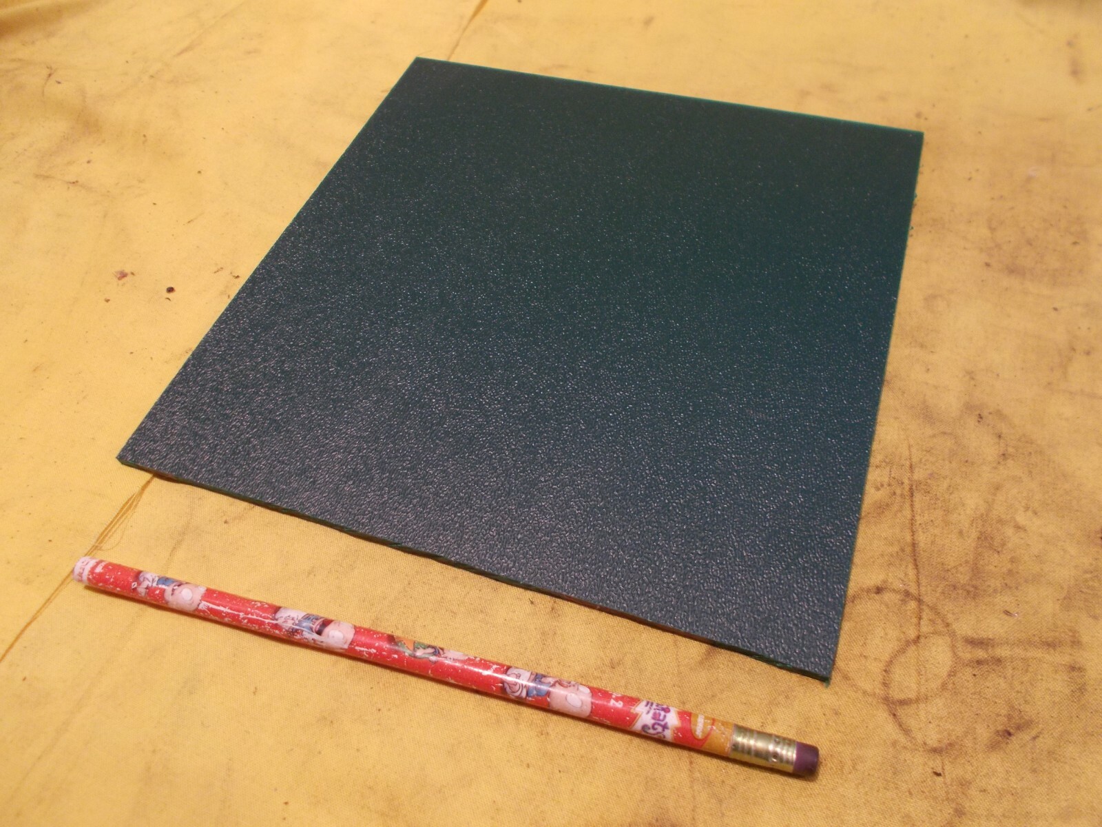 ABS GREEN PLASTIC SHEET 1/8″ x 8″ x 8” textured vacuum thermoforming