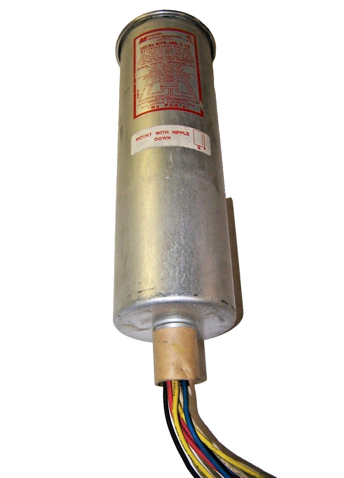 New Magnetek Weatherproof Ballast 120 VAC 1.6 Amps WPR-490-X-LH