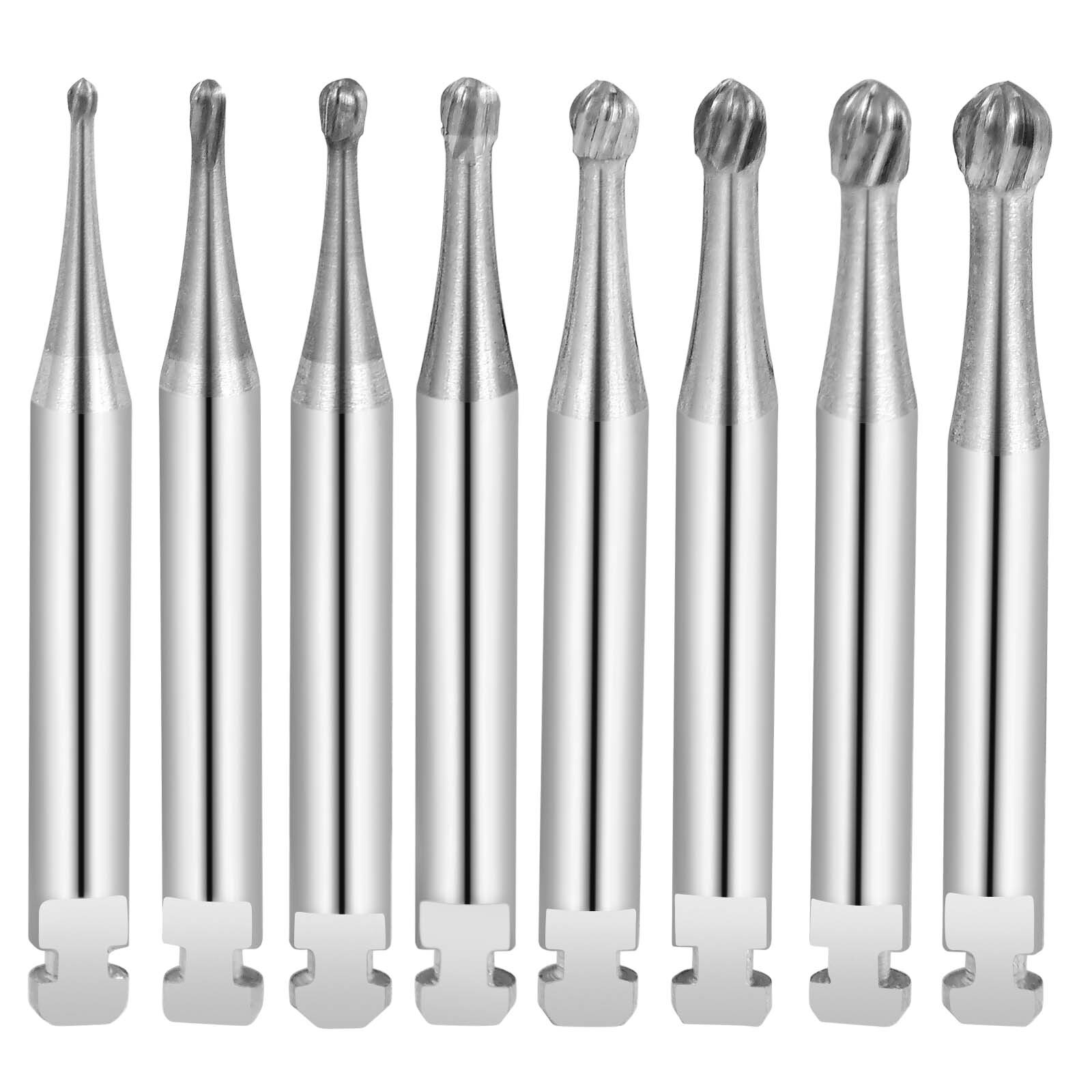 Dental Round Tungsten Carbide Bur for Slow Speed Latch Type RA 1# -RA 8# 6PCS