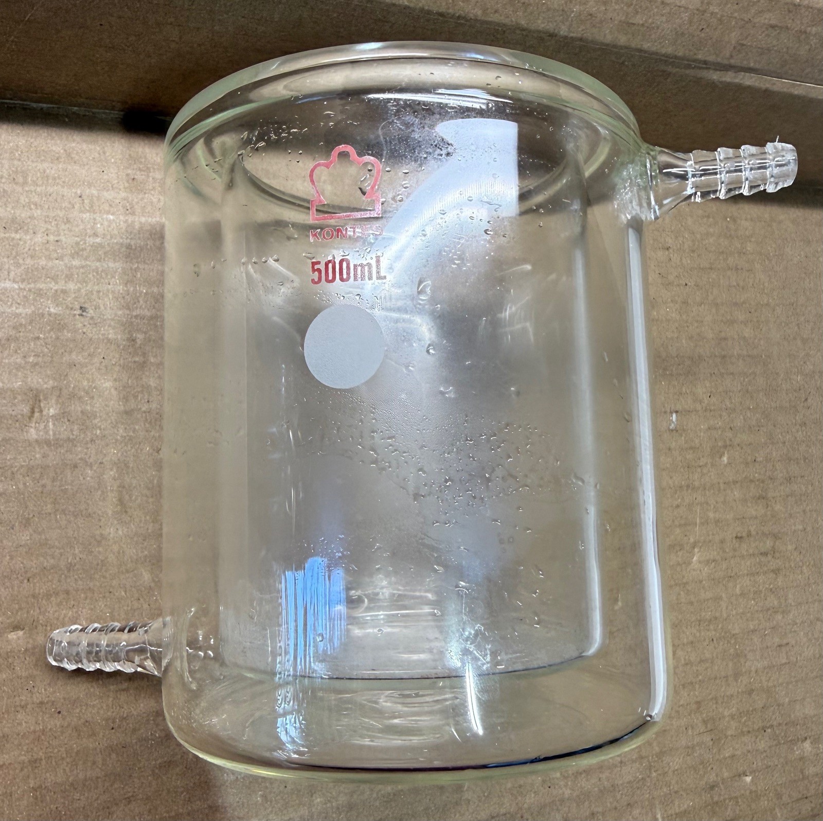 DWK KIMBLE KIMAX Kontes Jacketed Reaction Beaker, 500 mL, 317000-0500