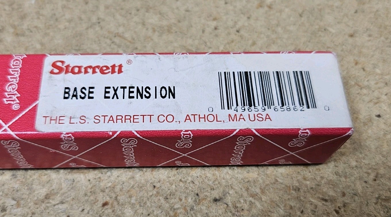 Starrett No. PT22288 12″ extension for a 450 series dial depth gage – U.S.A.