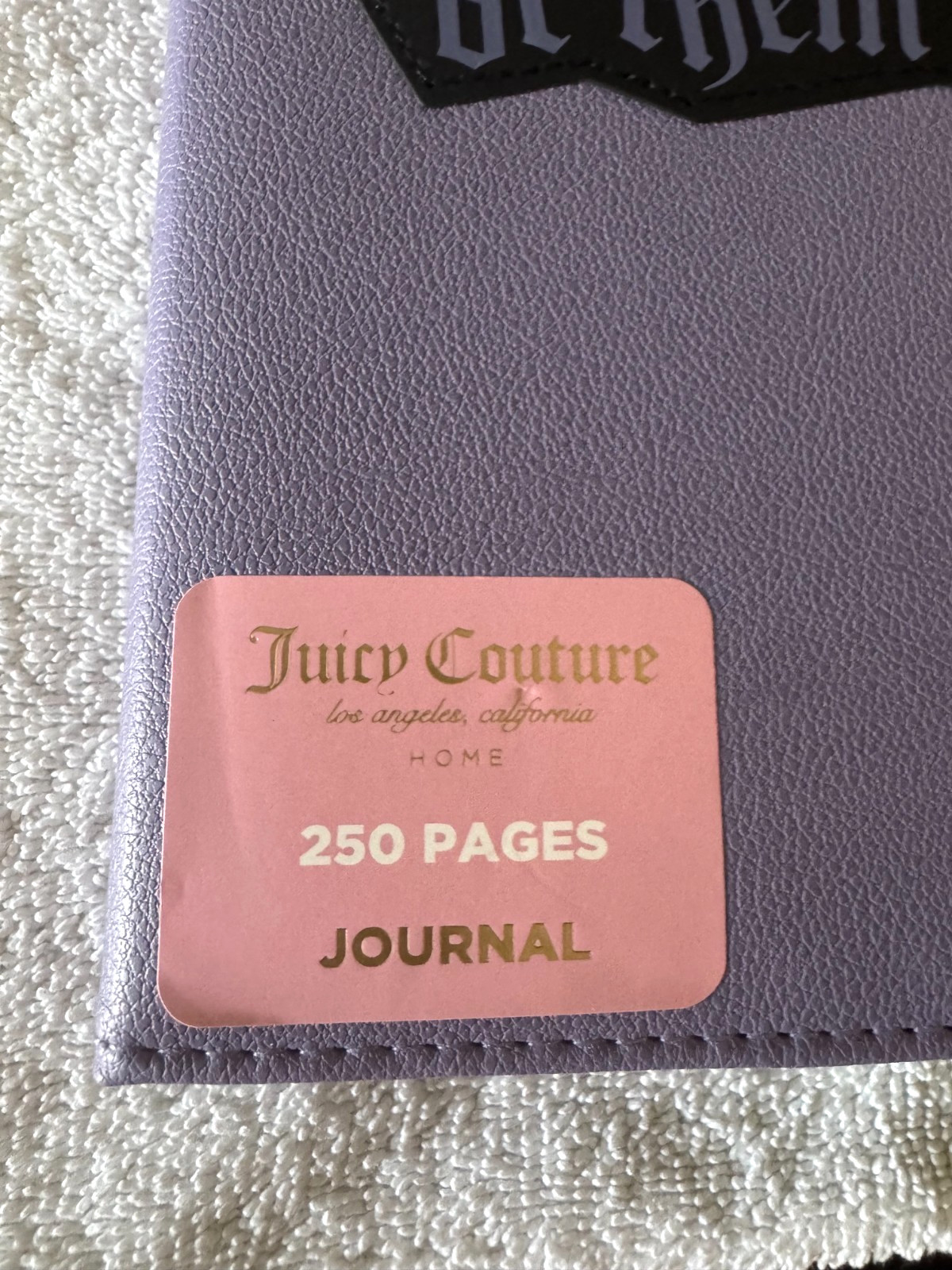 Juicy Couture Purple Journal Notebook 250 Pages Queen of Couture New