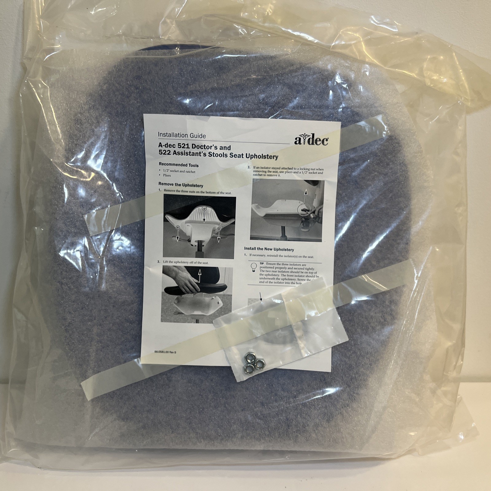 Adec A-Dec 511/522 Doctor Stool Upholstery Seat Cushion only