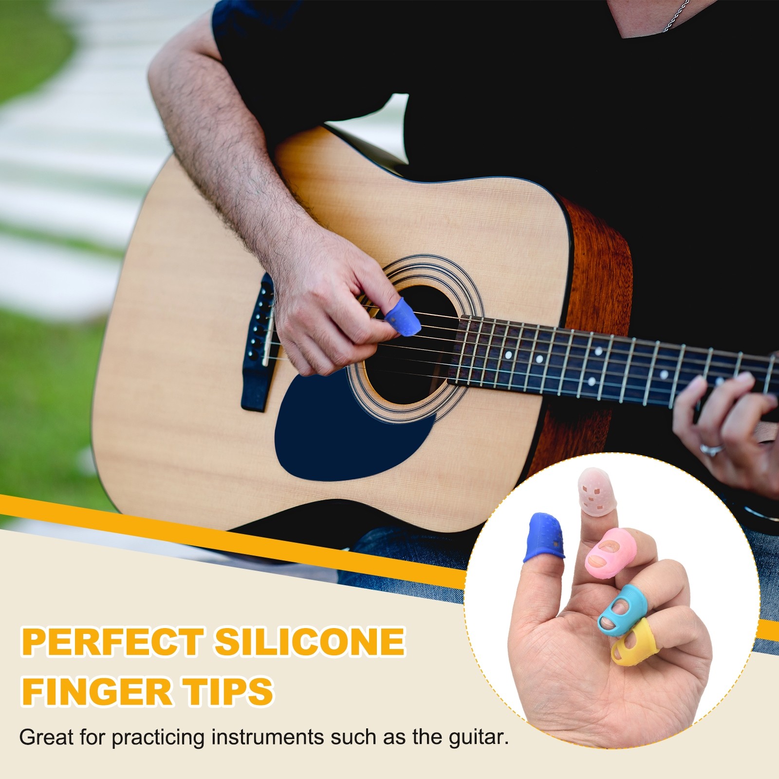 15 Pcs Silicone Finger Tips, 18/20/21.5/23/25mm Reinforced Finger, Pink