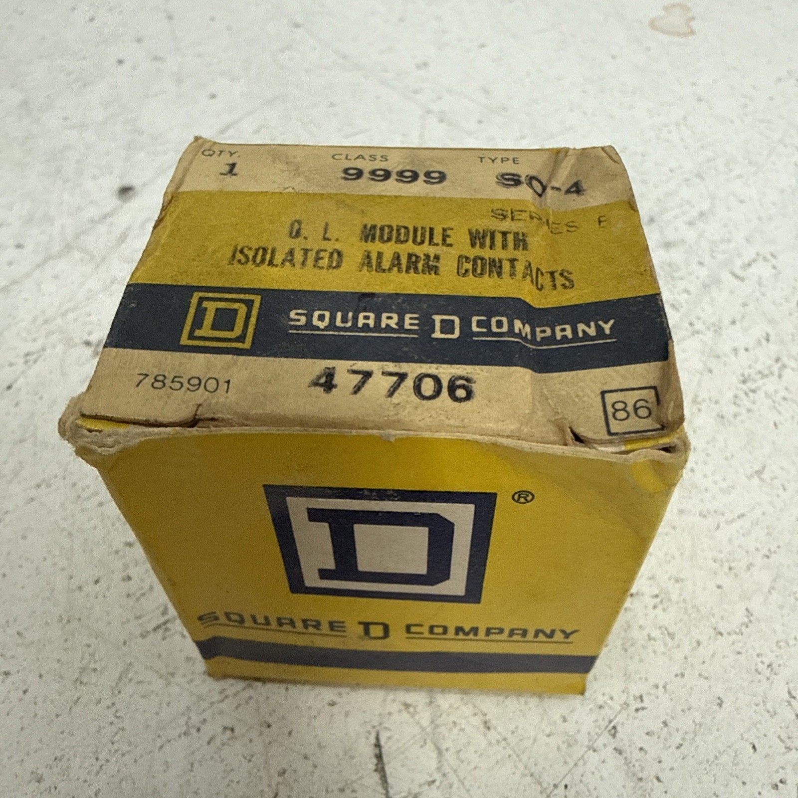 Square D Class 9999 Type SO4 Overload Module, Series C, NEMA B600 & R150 **NOS**