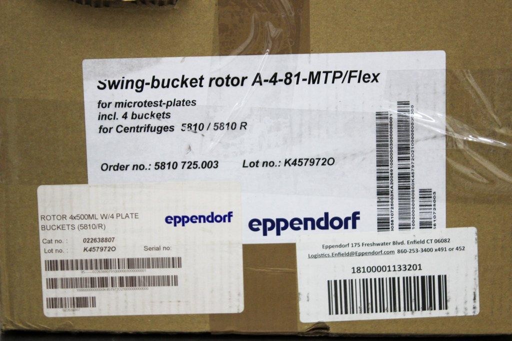 Eppendorf Centrifuge Rotor A-4-62 Max 4000 RPM 4×1.1Kg Turnkey Func (3377529)
