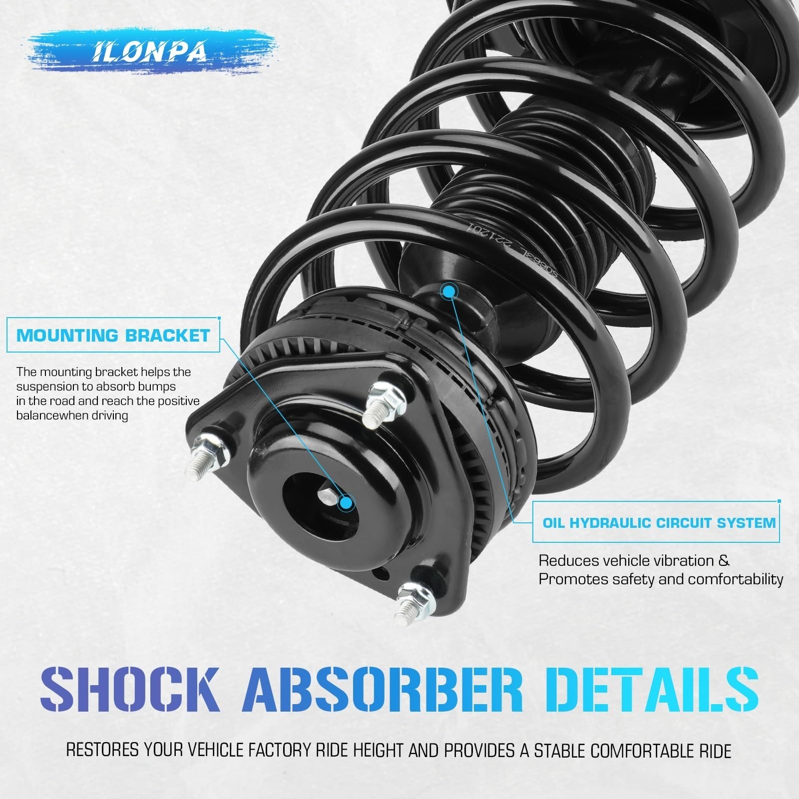 Front Strut Assemblies Coil Springs Chrysler Town & Country Dodge Grand Caravan