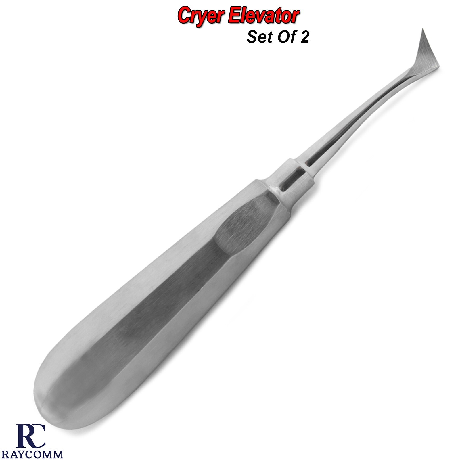 Dental Cryer Right & Left Elevator Set Of 2 Surgical Tooth Extracting Instrument