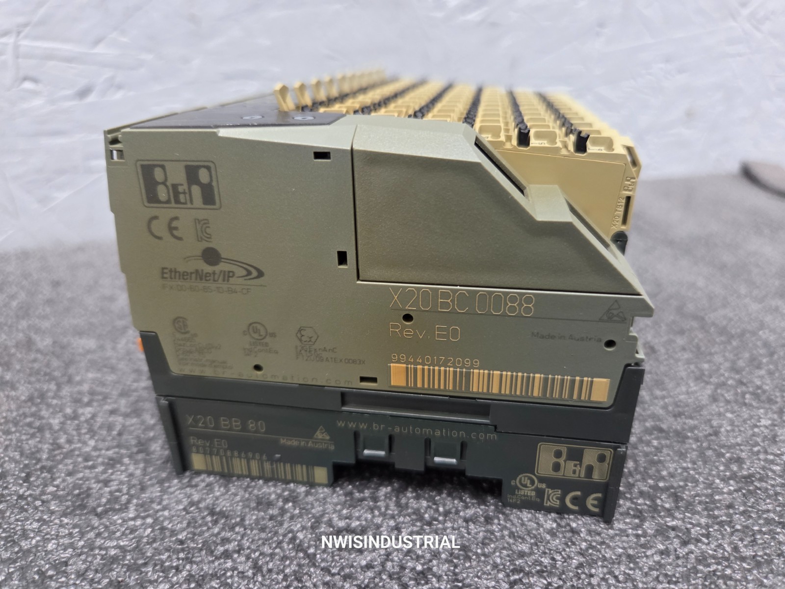 B & R Automation X20 BC 0088 Ethernet/IP Fieldbus Controller with 10 Modules