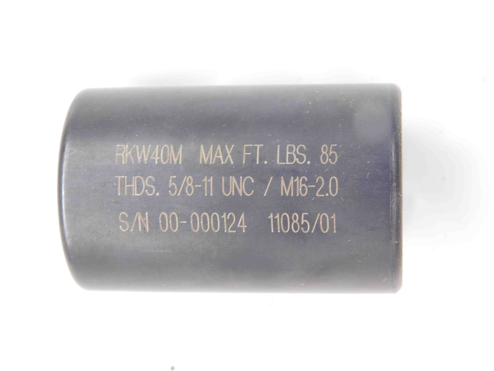 RKW40M SOCKET WRENCH ADAPTER FOR ISO-B CAT40 / BT40 RETENTION KNOBS PULL STUDS