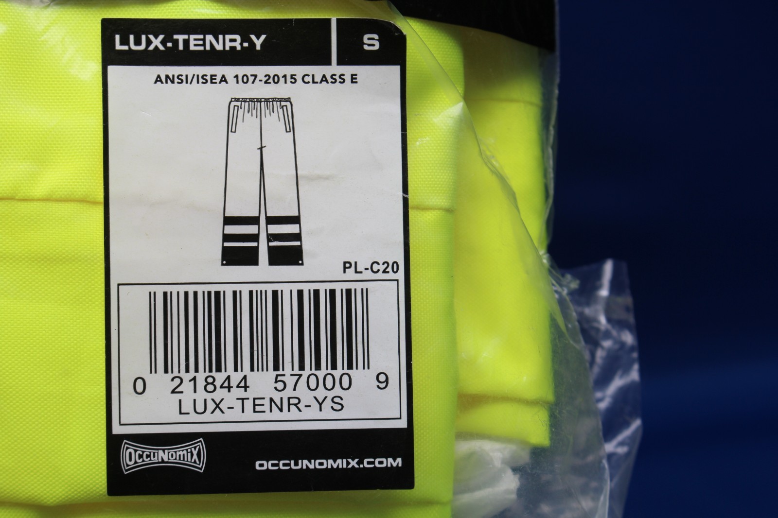 OccuNomix Hi-Viz Workwear Dual Stripe Size Small Safety Pants LUX-TENR-Y PL-C20