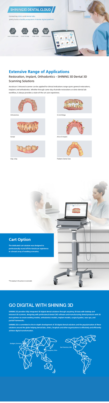 Shining3D Aoralscan 3 Dental Digital Intra-Oral 3D Scanner with Scanning SW
