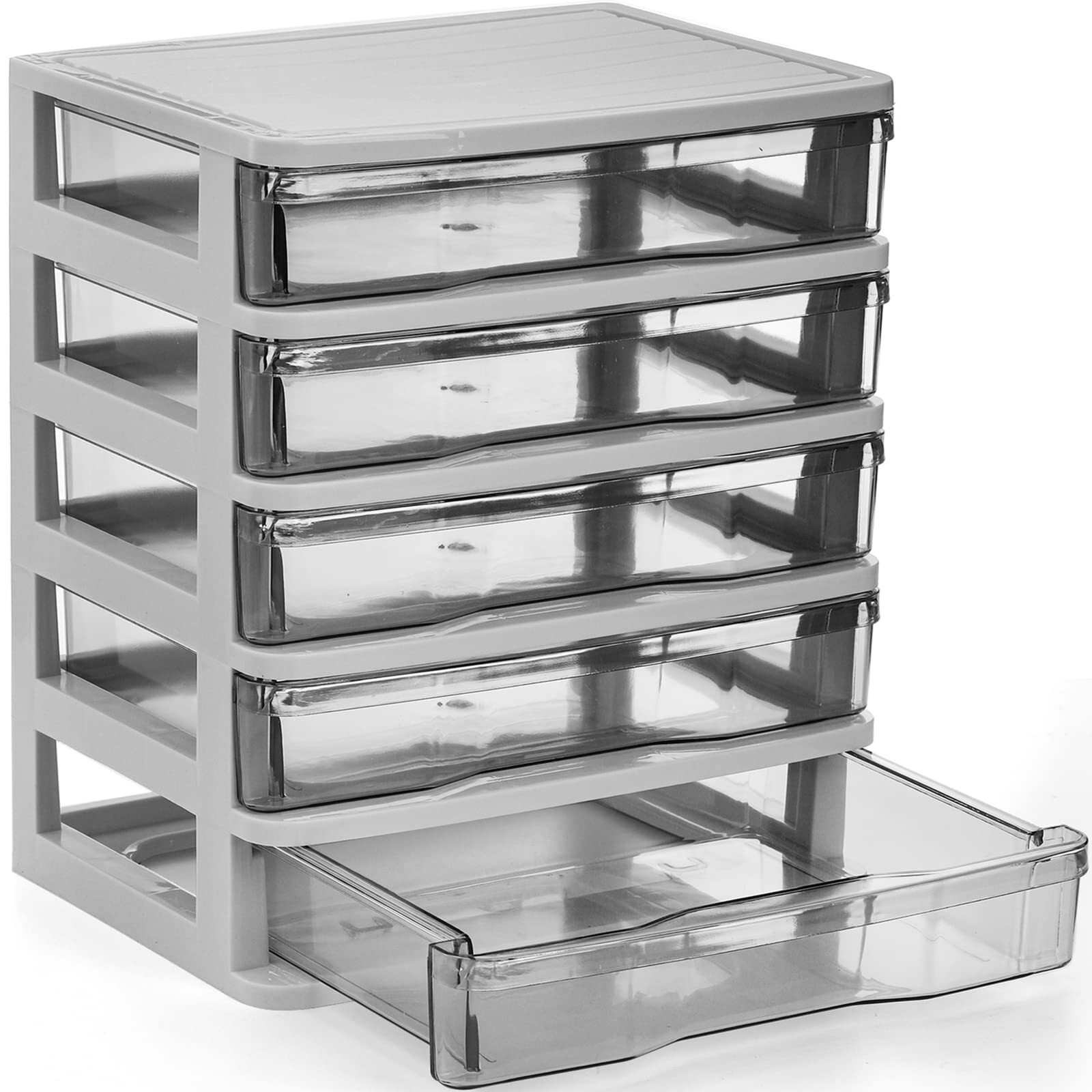 Small Storage Bin Plastic Organizer Storage Bin Container With Drawers For Desk