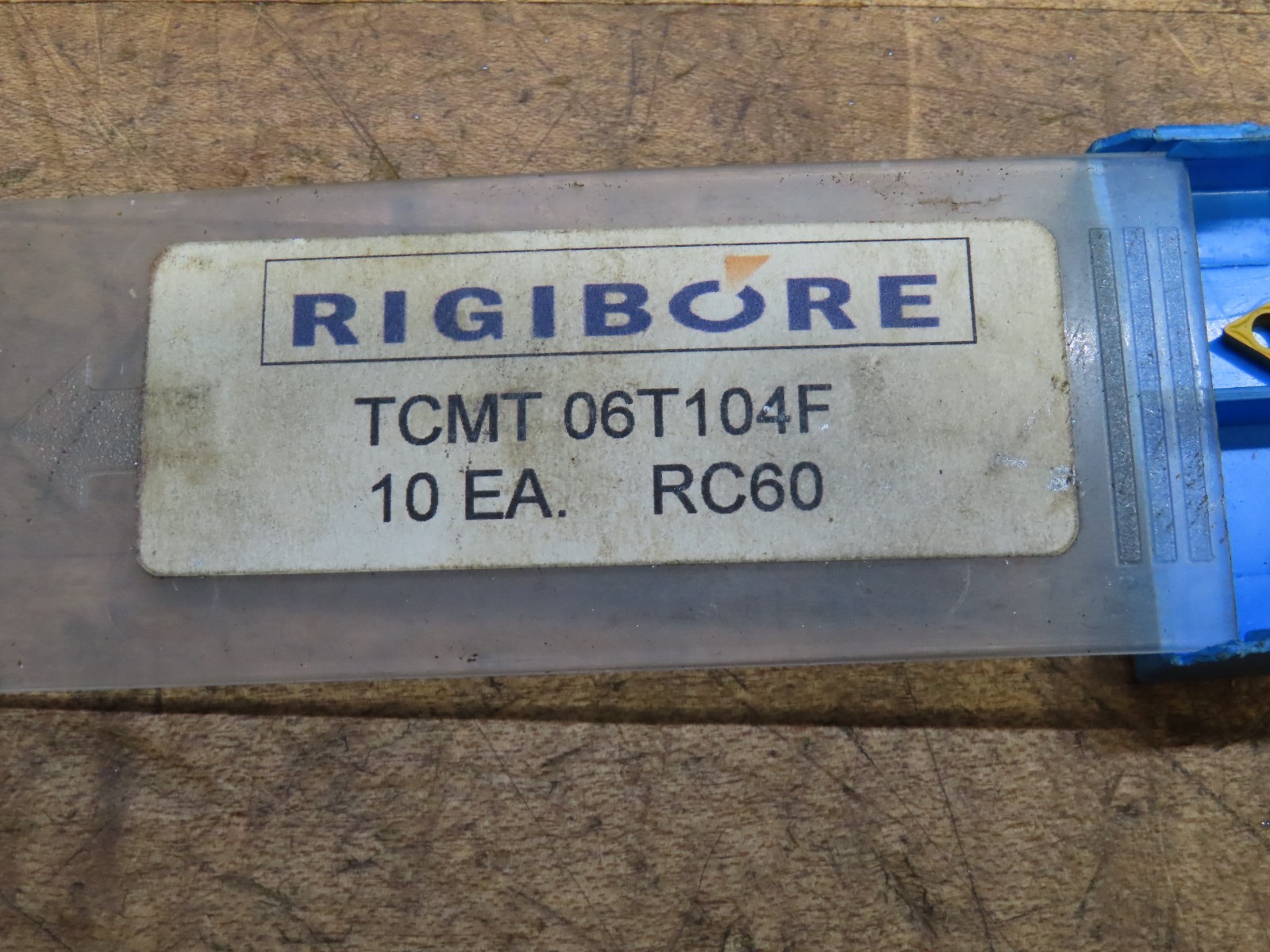5 NEW Rigibore TCMT 06T104F RC60 carbide boring inserts
