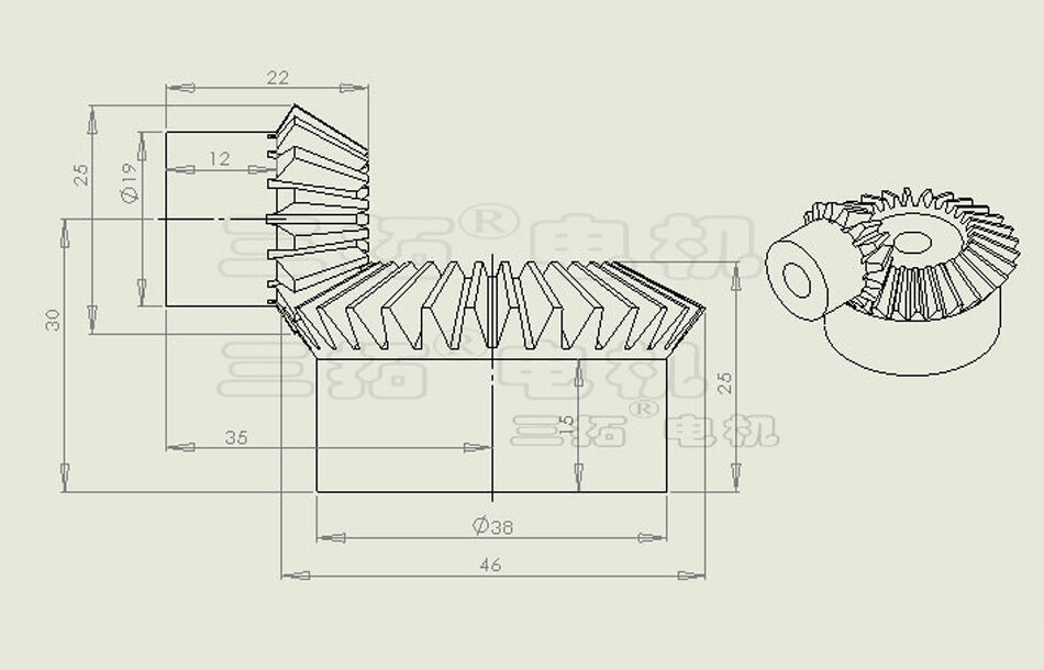 1Set Metal Bevel Gears 1.5/2Mod 1:2(15T/30T) 1:3(15T/45T) Paring Bore 8mm 90°