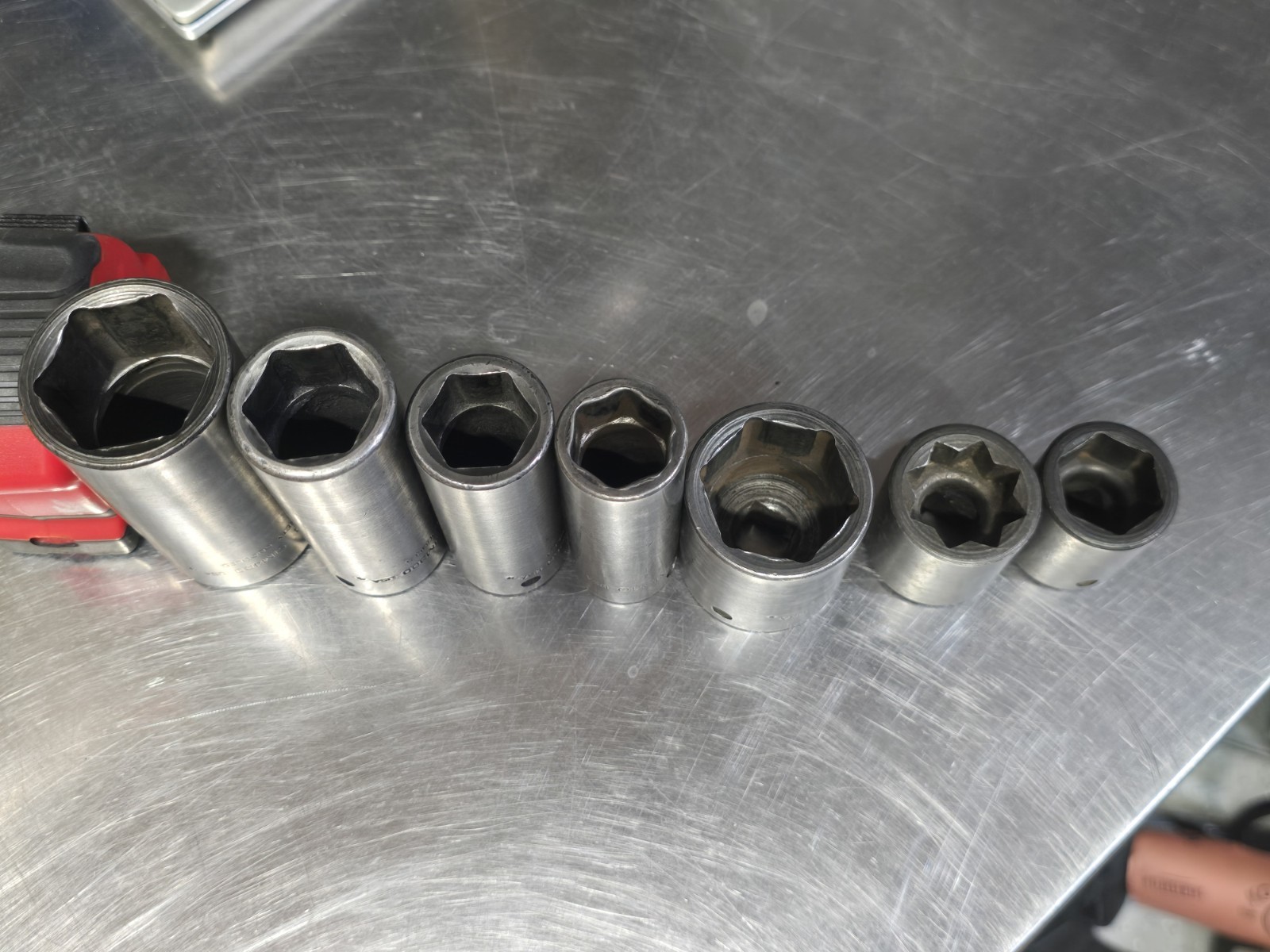 Snap On 1/2 Drive SAE Standard Impact Socket Lot. Part Numbers On Pics