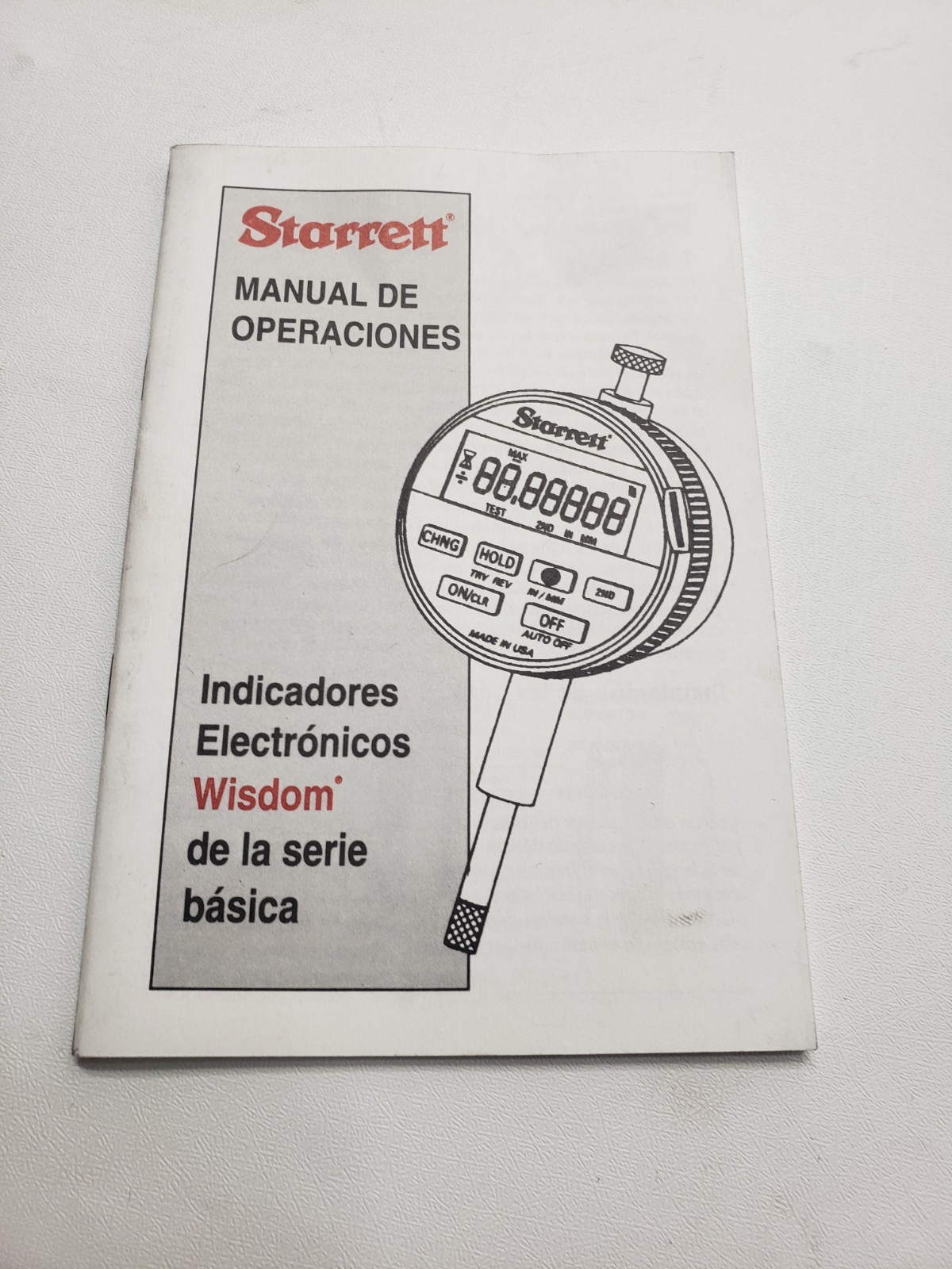 Starrett 2730-0 Wisdom Electronic Digital Indicator 1” Range .00005” w/ Box