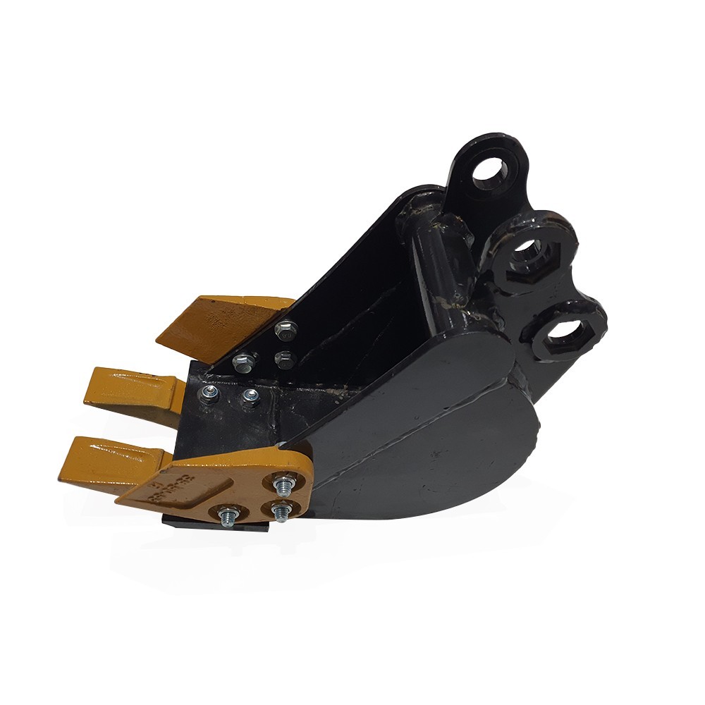 AGT 8in Tooth Bucket Attachment For 1-2 Ton Mini Excavator Digger 25mm Pins Size