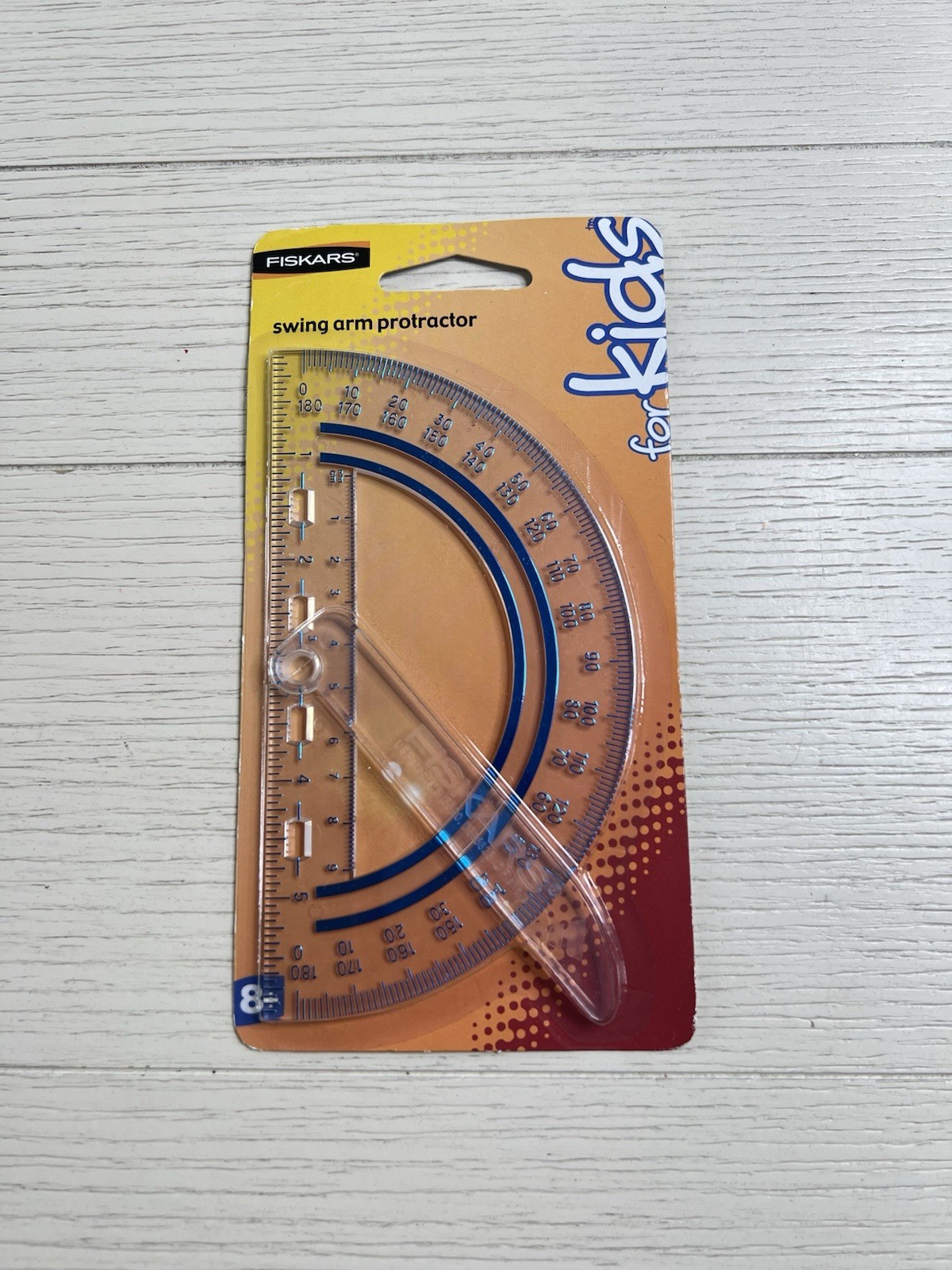 Fiskars For Kids Swing Arm Protractor Ages 8+ NOS