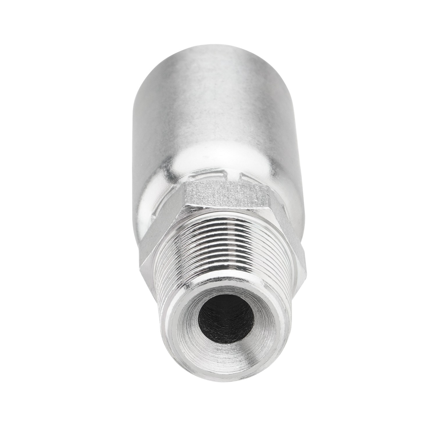 12 x 3/8″ I.D. Hose x 3/8″ NPTF Male W/ Cover Hydraulic Hose End Crimp Fittings