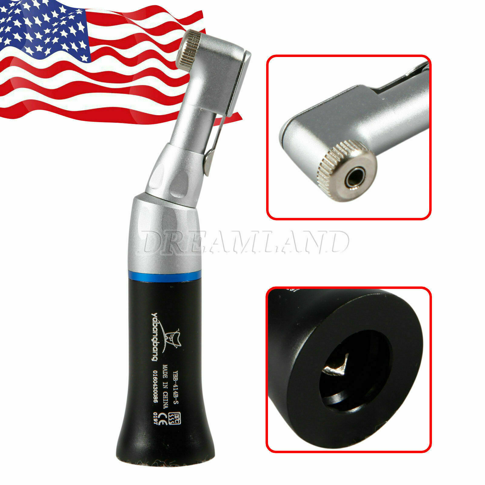 5 Dental Slow Low Speed Handpiece Contra Angle Latch for NSK E type Connector