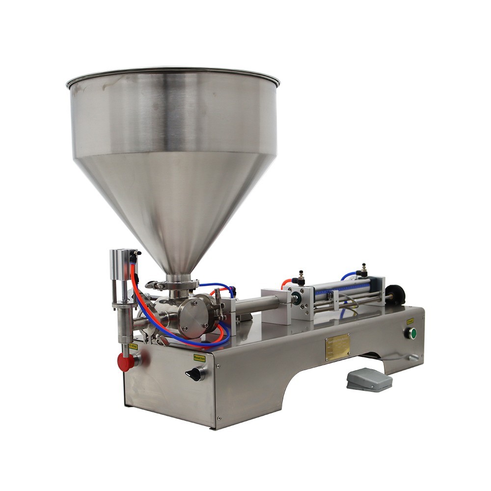 Paste Liquid Filling Machine 10-100ml Single Nozzle Pneumatic Piston Filler 110V