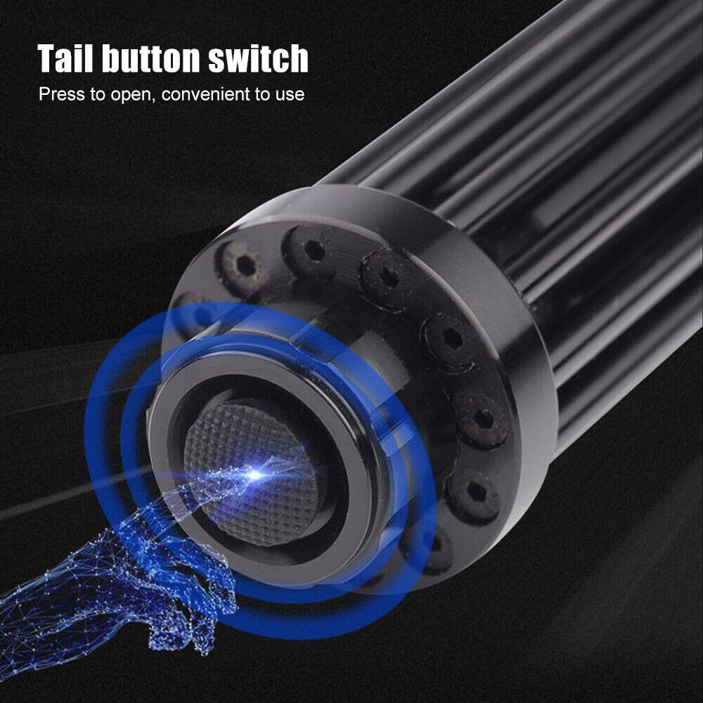 450nm Blue Laser Pointer Pen Visible Beam Light Zoom Focus Lazer New