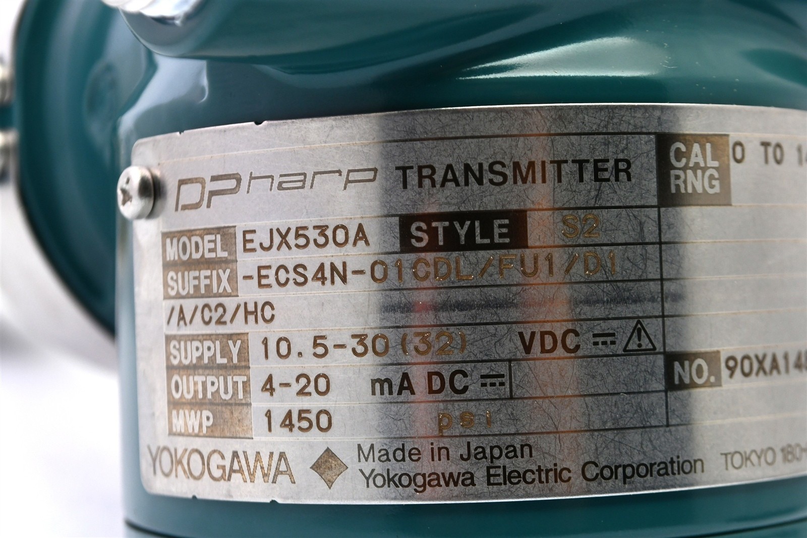 NEW Yokogawa Pressure Transmitter EJX530A w/ C13ST Valve Manifold