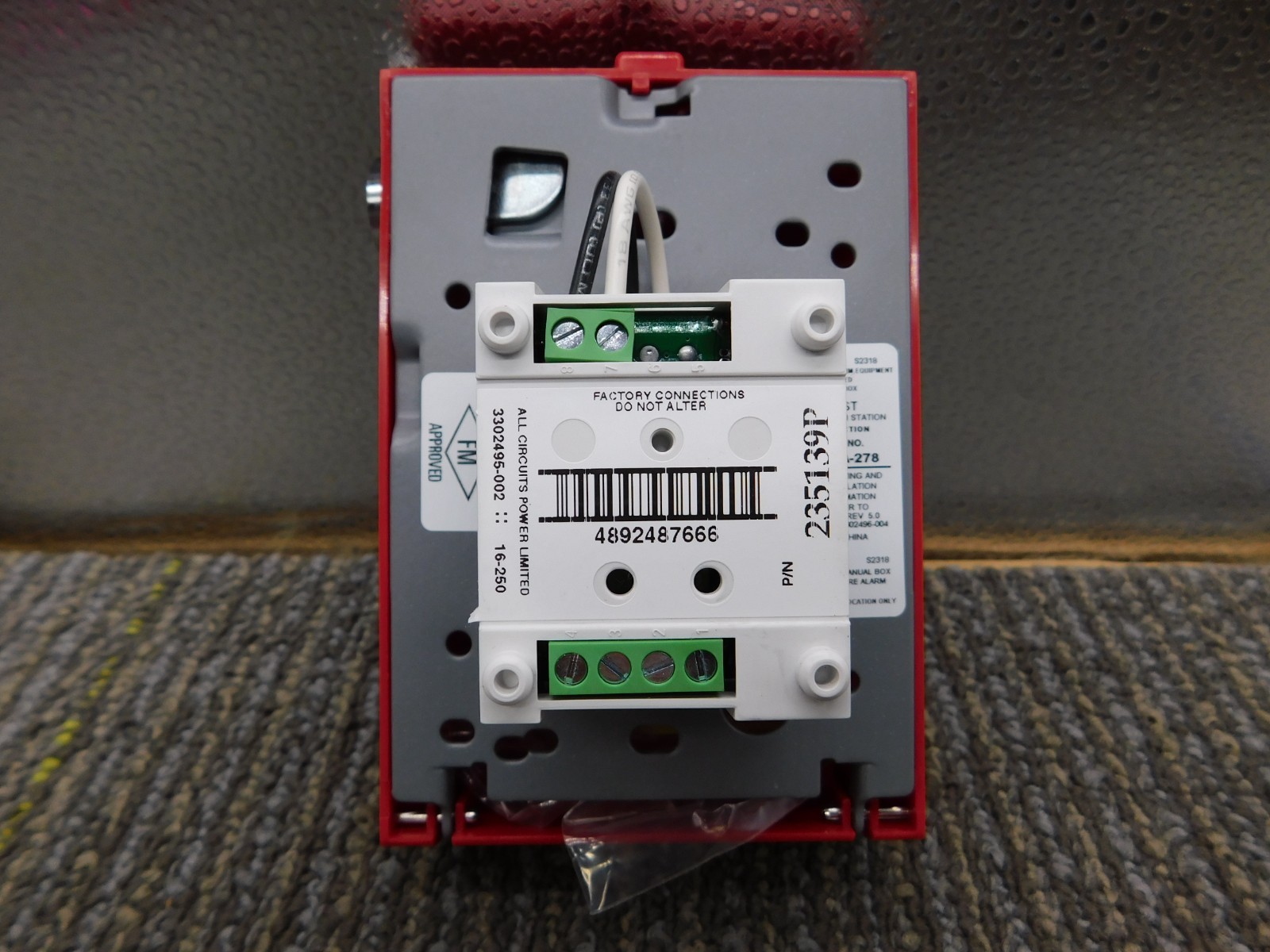 NEW Edwards EST SIGA-278 Manual Pull Station Double Action Single Stage See DESC