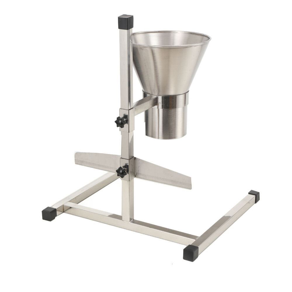 Stainless Steel Feeding Hopper Manual Filling Package Funnel with Bracket 4» US