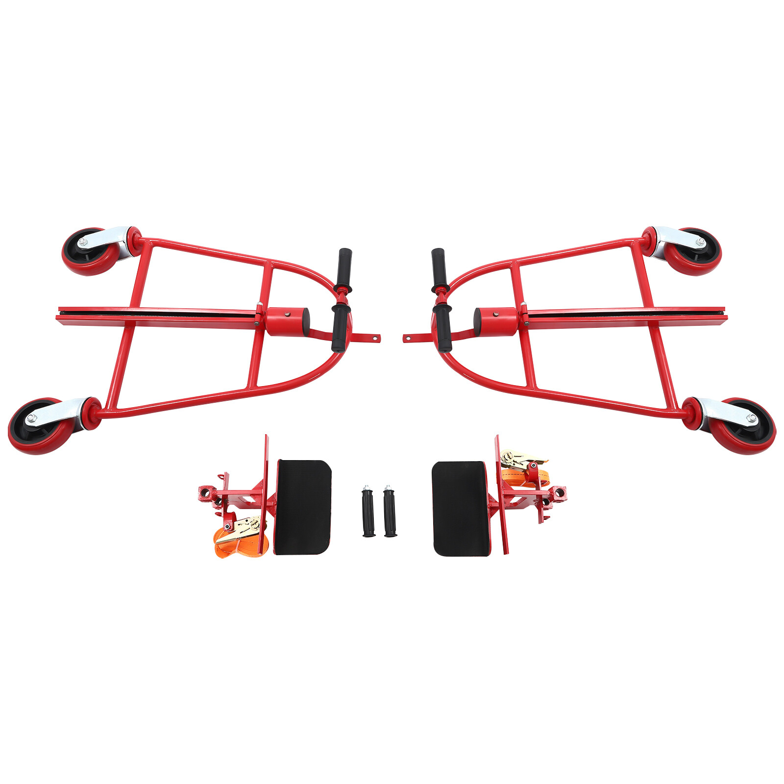 1300lbs Funiture Handling Tool Dolly Heavy Duty Manual Furniture Mover 12″ Lift