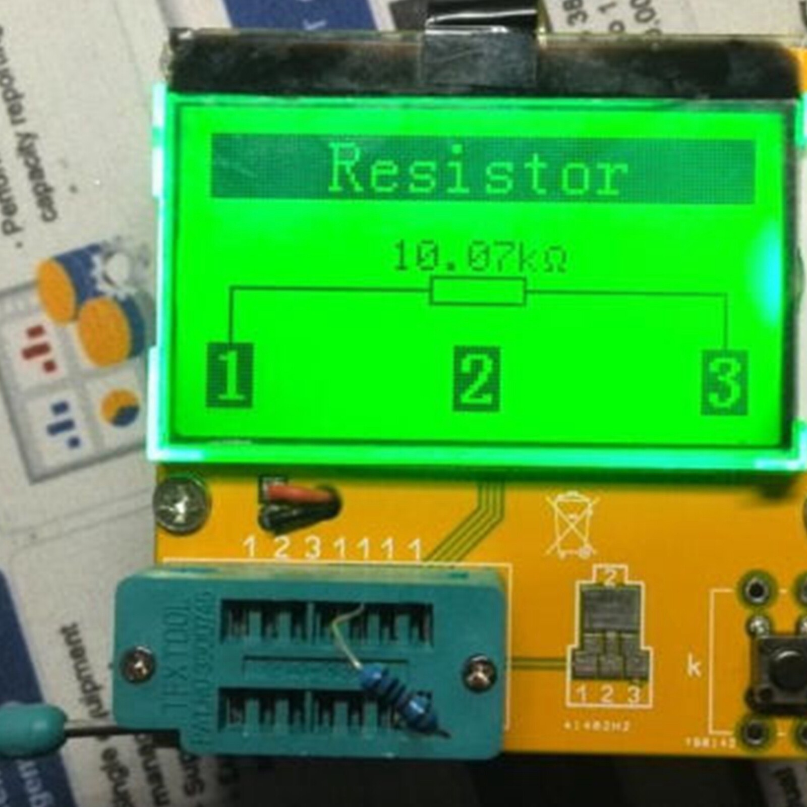 NEW All-in-1 LCD Component Tester Transistor Diode Capacitance ESR Meter Testing