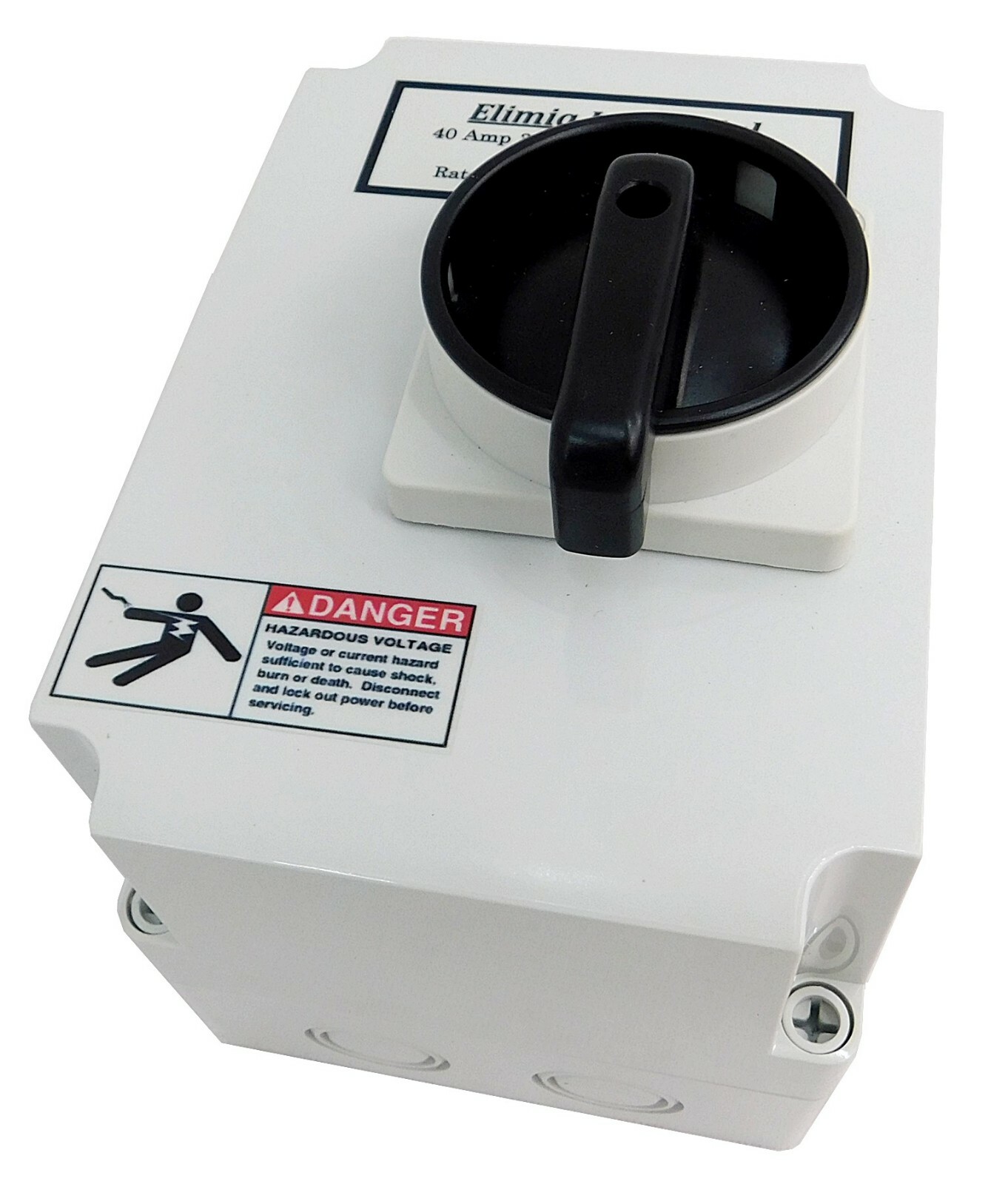 Elimia Enclosed 3 Phase Disconnect Switch DS60LC-W-UL NEMA 4X 60 Amp 60A UL 508A